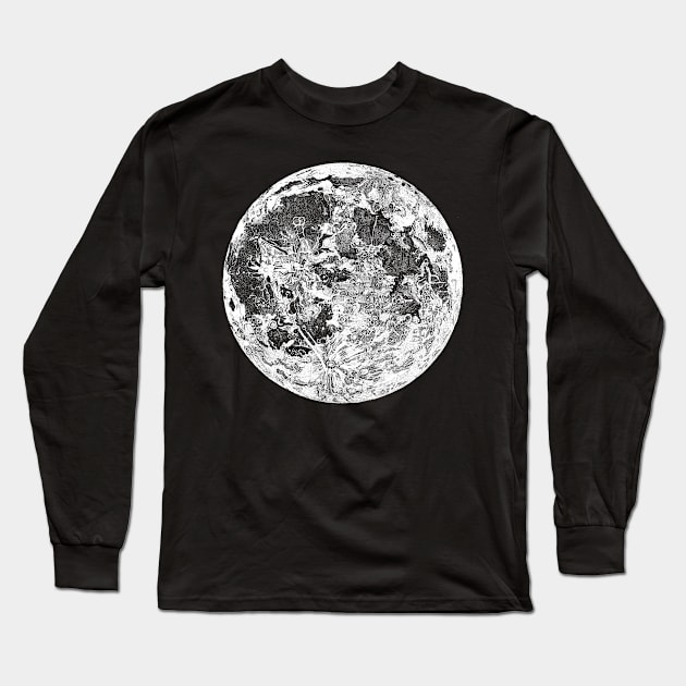 Moon Long Sleeve T-Shirt by TORVENIUS